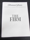 Vtg Paramount  the Firm  Tom Cruise Movie 25 Photo Handbook Press Kit