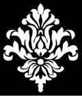 Stencil Damask Wall Art Paint Lg Size 10  X 11 5 
