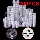 200 Direct Fit Airtight 18mm Coins Capsules Storage Holder For Us Dimes