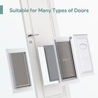 Baboni 3-flaps Pet Door For Interior And Exterior Doors  Steel Frame White