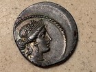 Roman Republic P  Licinius Crassus Ar Denarius Xf au 55bc