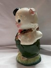 Lefton 3540 Ceramic Piggy Bank Big Eyes Hand Painted Japan Vintage