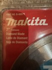 New  Makita 7  Continuous Rim Diamond Tile Saw Blade B-69571   New  