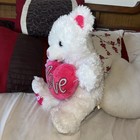 Dan Dee 2020 Sweetheart Teddy Bear Whitepink Love Heart Plush Stuffed Animal 18 