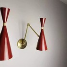 Italian Brass Wall Light Mid Century Modern Italian Wall Fixture Lamp Sconce