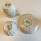 Belleek Neptune Cream Sugar Plate Design Green Mark 1940s Excellent  40a
