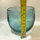 Glassybaby Hand Blown Drinking Glass 12 Oz The Drinker Happy Hour Ocean Blue Nib