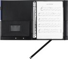 Large Black Choral Music Folders 3 Ring Choir Music Binder Pu Choir Music Folder