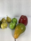 Set Of 8 mixed Set Of Artificial faux Fruit artichoke  Pears And Apples