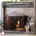 Best Choice Products 3-panel Wrought Iron Metal Fireplace Screen Cover 55x33in