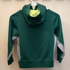 Nike Therma-fit Youth S Green gray Fleece Pullover Hoodie Hooded Pockets