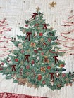 Pottery Barn Deck The Halls Christmas Tree Reversible Quilt - King   Cal King