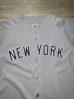 Vintage Majestic New York Yankees Mlb Road Gray Baseball Jersey No Number Xxl