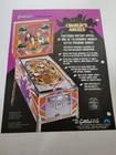 Flyer Gott  Charlie s Angels   Pinball Arcade  Advertisement Original See Pic