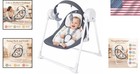 Quiet Compact Swing With 6 Speed Modes - Infant Baby Swing For Comfort   Safety