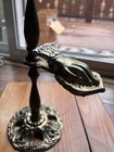 Vintage 10    Brass 2 Hand Victorian Glove Stand Clip Note Letter Holder Free Ship
