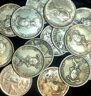   1 Coin From Lot    1944 1945 Philippines 50 Centavos  750 Silver Coin Wwii Era