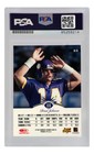 Brad Johnson Signed Vikings 1997 Leaf Trading Card  23 -  psa Encapsulated 