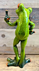 Frog Resin Statue  6  X 3   Cheeky  Flipping The Bird Humor 