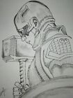 Captain America Original Art Best Drawing Page Commission Avengers  7 9