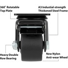 2 Inch Caster Wheels Set Of 4 Heavy Duty Low Profile Plate Swivel Casters Wit   