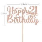 Happy 21st Birthday Cake Topper  21st Birthday anniversary Party Supplies  Ch   