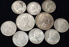 Canada  1 8 Troy Ounces In Silver   Lot-1956   1965 50c  1940 1943 1952 1967 25c