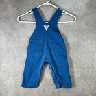 Vintage Oshkosh Overalls Baby 3-6m Blue Denim Infant Retro Casual 80s 90s Usa
