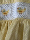 Carriage Boutiques Baby Girls Dress Vintage Yellow Smocked Ducks 3 Months Cute