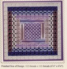 Needlepoint Chart Quilt Work Rainbow Gallery W  Threads   18 Mesh Ruth Dilts Vtg