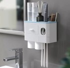Premium Toothbrush Holder - Organizer - Toothpaste Dispenser All In One 4
