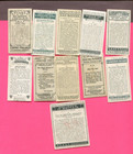 11 Different Mixed English Cigarette Collector Cards Vintage Tobacco Lot