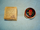 Rowles Red Pepper Rub Milk Glass Jar   In Box  Wyeth Chemical Co