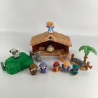 Fisher Price Little People Christmas Nativity Christmas Set Figures Lot Vintage