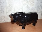 Vintage Ceramic Aberdeen Angus Black Bull Butchers Display Bull Vgc