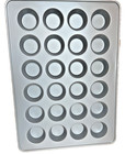 24-cup Standard Muffin Cupcake Pan Nonstick Steel Bakeware Tin Gray