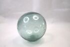 Aqua Blue Blown Glass Antique Fishing Net Float Japanese Style 3 25 