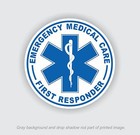 First Responder Emt Star Of Life Stickers Ems Rescue Nurse Decal