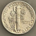 1944-d Mercury Dime - Au - About Uncirculated - 90  Silver