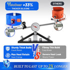 55 Gallon Metal Drum Band Heater With Twist Thermostat  68 5 x10 