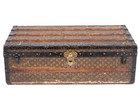 Antique Louis Vuitton French Monogram Steamer Trunk