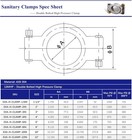 Hfs r  12  Sanitary Clamp High Pressure Tri Clamp Clover Stainless Steel 304
