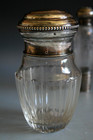 Antique 19th Century Glass Absithe Bottle And Lided Jar - Circa 1890