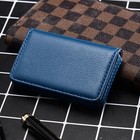 Pu Leather Business Card Holder Magnetic Credit Card Wallet Case Unisex