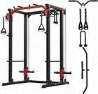 Power Cage Home Gym With Lat Pulldown   Cable System 2000lbs Squat Rack For Home