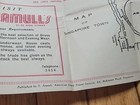 Original 1940s Singapore Town Map Wwii Era Tourist Vintage Ww2 Wassiamull s