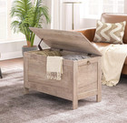 Rustic Gray Wooden Toy Box Grey Chest Storage Bench Trunk Play Organize Bedroom