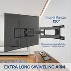 Vivo Heavy Duty Full Motion 60  To 120  Large Screen Tv Wall Mount With Long Arm