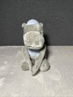 Vintage Dakin Gray Hippo Plush 1980 Nature Babies Hugging Hook   Loop Hand 9   
