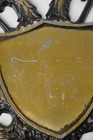 Vintage Cast Metal Double Headed Eagle Coat Of Arms Heraldic Wall Plaque 16 x14 